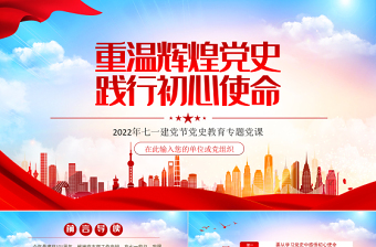 2022社区开展新中国史教育说明报告ppt