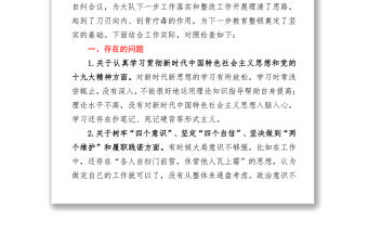 政法隊伍教育整頓組織生活會個人對照檢查材料