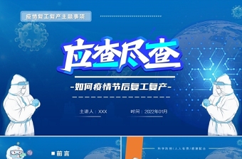 2022疫情储备物质文案ppt