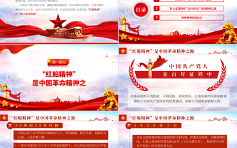 從“紅船精神”到偉大建黨精神PPT精品黨政風(fēng)2022年機(jī)關(guān)事業(yè)單位專(zhuān)題黨課學(xué)習(xí)課件模板