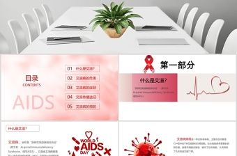 2020珍愛生命預(yù)防艾滋世界預(yù)防艾滋病日PPT模板