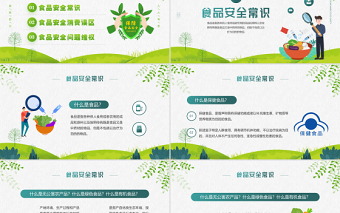 2022關(guān)注食品安全PPT卡通風(fēng)315消費(fèi)者維權(quán)日之食品安全維權(quán)專題課件模板