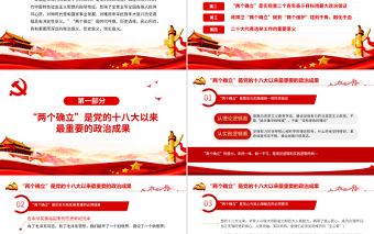 2022領(lǐng)悟兩個(gè)確立做到兩個(gè)維護(hù)PPT黨政風(fēng)以優(yōu)異成績(jī)迎接黨的二十大召開專題課件模板