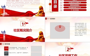 2022基層村鄉(xiāng)鎮(zhèn)社區(qū)辦事處年終工作匯報(bào)PPT紅色黨政風(fēng)村社區(qū)基層組織民主生活會(huì)專題課件