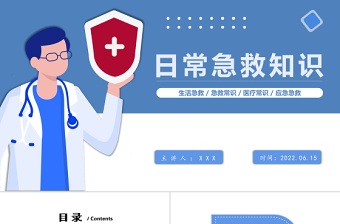 2022日常急救知識PPT卡通風(fēng)中小學(xué)生日常生活急救小常識分享主題班會(huì)課件