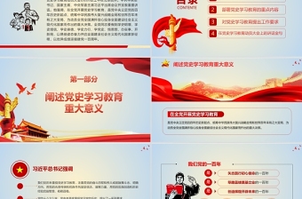 紅色簡約黨政風(fēng)學(xué)黨史悟思想辦實(shí)事開新局學(xué)習(xí)習(xí)總書記在黨史學(xué)習(xí)教育動(dòng)員大會(huì)上的重要講話PPT