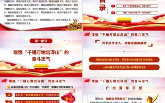 2021增強三氣賡續(xù)偉大建黨精神黨課黨史PPT增強奮斗志氣忠誠骨氣為民底氣黨課課件下載