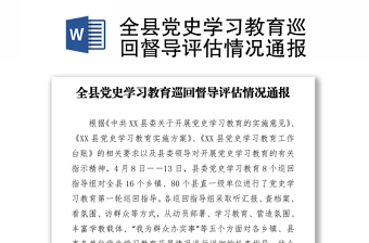 2021党史学习教育督导检查情况台账