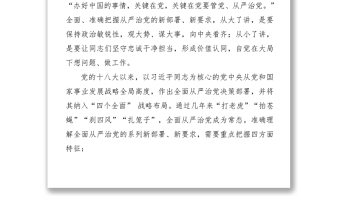 深入推進(jìn)全面從嚴(yán)治黨 堅(jiān)守忠誠干凈擔(dān)當(dāng)本色