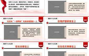 13方面看新時(shí)代偉大成就PPT黨政風(fēng)黨員干部學(xué)習(xí)教育專題黨課課件模板