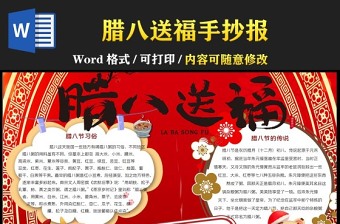 2022中国传统节日手抄报模板图片