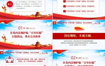 讓黨內(nèi)法規(guī)護(hù)航“百年紅船”行穩(wěn)致遠(yuǎn)PPT黨支部黨員干部學(xué)習(xí)黨內(nèi)法規(guī)建設(shè)專題黨課課件