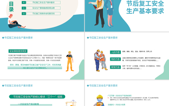 2022春暖已至復工起航PPT清新時尚風春節(jié)節(jié)后復工安全生產(chǎn)培訓專題課件模板下載