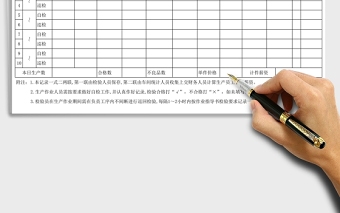 產(chǎn)品首檢、自檢、巡檢記錄表Excel