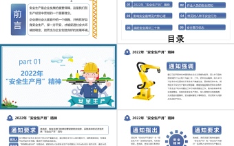 2022安全生產(chǎn)月PPT簡(jiǎn)約風(fēng)第二十一個(gè)安全生產(chǎn)月知識(shí)宣講課件模板1