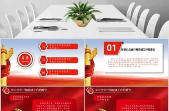 淺談非公企業如何加強PPT模板-含課件