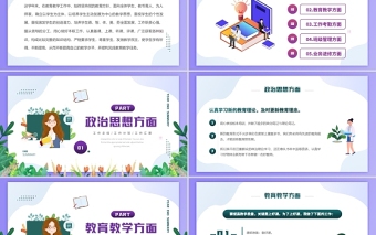 2022教師年終工作總結(jié)PPT綠色卡通風(fēng)格年終報(bào)告課件模板