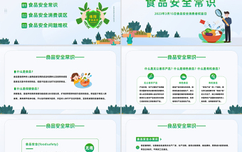 2023食品安全日PPT綠色卡通風(fēng)食品安全消費(fèi)者權(quán)益日知識(shí)介紹課件模板下載