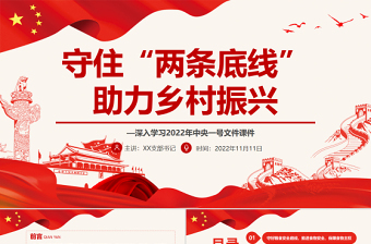 2022乡村振兴的PPT模板免费