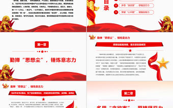 廉潔自律從青年開始PPT紅色簡約風廉政廉潔專題黨課