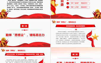 廉潔自律從青年開始PPT紅色簡約風廉政廉潔專題黨課