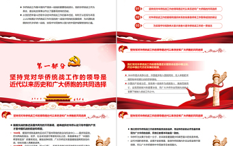 中國共產(chǎn)黨領(lǐng)導(dǎo)華僑統(tǒng)戰(zhàn)工作的歷史經(jīng)驗PPT黨政風黨員干部學習教育專題黨課