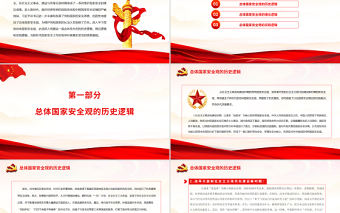 總體國家安全觀的歷史邏輯、理論邏輯和實踐邏輯PPT紅色黨政風(fēng)黨員干部深入學(xué)習(xí)總體國家安全觀專題黨課