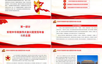 深刻把握新時代黨面臨的主要任務PPT紅色精品黨員干部深入學習《決議》專題黨課課件