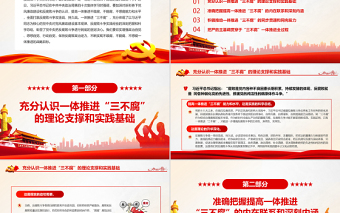 切實(shí)提高一體推進(jìn)“三不腐”能力和水平PPT紅色簡約風(fēng)廉政廉潔專題黨課
