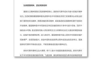 五四精神與新時代青年的成長建團(tuán)100周年繼續(xù)發(fā)揚(yáng)五四精神砥礪奮進(jìn)共青團(tuán)團(tuán)課