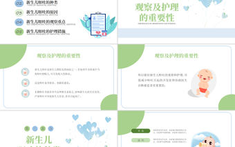 2022新生兒嘔吐疑難病例討論病例分享會PPT創意簡約醫療病例分享會通用PPT