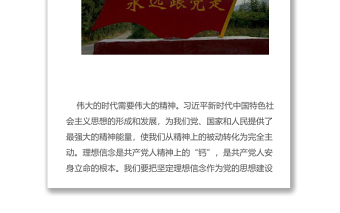 挺起共產(chǎn)黨人的精神脊梁把堅(jiān)定理想信念作為黨的思想建設(shè)的首要任務(wù)
