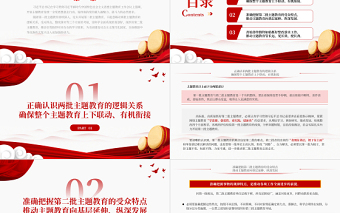 2023扎實開展第二批主題教育的思考PPT紅色大氣黨員干部學(xué)習(xí)貫徹主題教育專題黨課課件