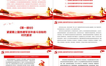 退役軍人工作服務(wù)建軍百年奮斗目標(biāo)責(zé)任重大PPT深入貫徹總書記重要指示精神黨課