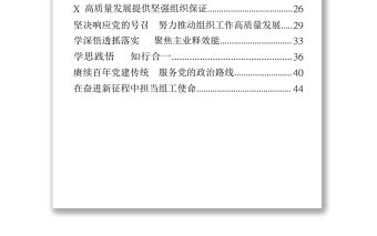 202X市州組織部長談“七一”重要講話精神心得體會1.9萬字13篇