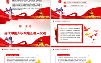 弘揚正確人權(quán)觀PPT黨政風深入學習貫徹習近平新時代中國特色社會主義思想專題黨課