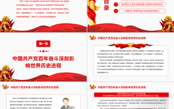 中國共產(chǎn)黨百年奮斗對人類進步事業(yè)作出卓越貢獻PPT紅色精品黨員干部深入學(xué)習(xí)《決議》專題黨課課件