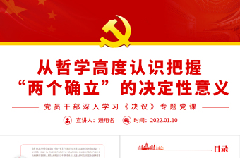 2022意识形态两个确立ppt