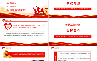 瓦窯堡會(huì)議PPT紅色質(zhì)感瓦窯堡會(huì)議確立了抗日民族統(tǒng)一戰(zhàn)線的策略方針專題微黨課課件