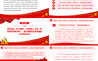 2023推動(dòng)“四下基層”制度在新時(shí)代煥發(fā)新光彩PPT大氣精美風(fēng)黨員干部學(xué)習(xí)教育專題黨課課件