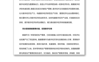 著力推動(dòng)數(shù)字經(jīng)濟(jì)持續(xù)健康發(fā)展黨員干部學(xué)習(xí)教育專題