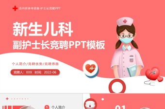 2022新生兒科副護(hù)士長競聘PPT個性創(chuàng)意競聘必備PPT