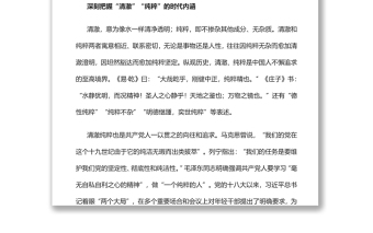 永葆年輕干部應(yīng)有的清澈和純粹黨員干部學(xué)習(xí)教育專題黨課