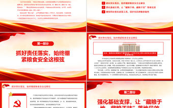 學習貫徹糧食安全黨課專題課件