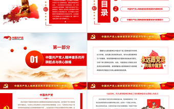 偉大建黨精神是中國共產(chǎn)黨人精神譜系的源頭活水PPT黨政風(fēng)黨員干部主題黨日專題黨課