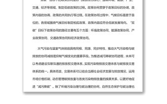 探究“雙碳”目標(biāo)實(shí)現(xiàn)的政策協(xié)同路徑關(guān)于碳達(dá)峰碳中和