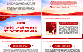 中國(guó)共產(chǎn)黨與中華民族偉大復(fù)興PPT深入學(xué)習(xí)貫徹習(xí)近平新時(shí)代中國(guó)特色社會(huì)主義思想專題黨課