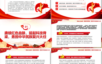 讓新時(shí)代科學(xué)家精神在中華大地扎根綻放PPT紅色大氣風(fēng)黨員干部學(xué)習(xí)教育專題