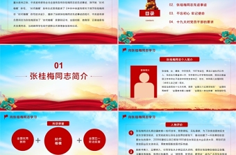 紅色大氣學(xué)習(xí)時(shí)代楷模張桂梅同志專題黨課PPT