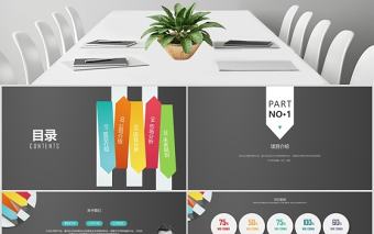 2020簡(jiǎn)約彩色招商計(jì)劃書(shū)PPT模板